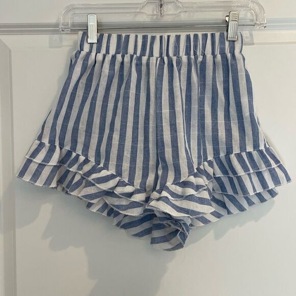 EUC Nautical Set Top and Shorts Sz. XS Blue and White Stripes - Picture 6 of 6